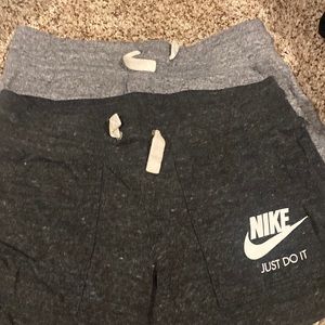 Nike cloth shorts. 2 pair